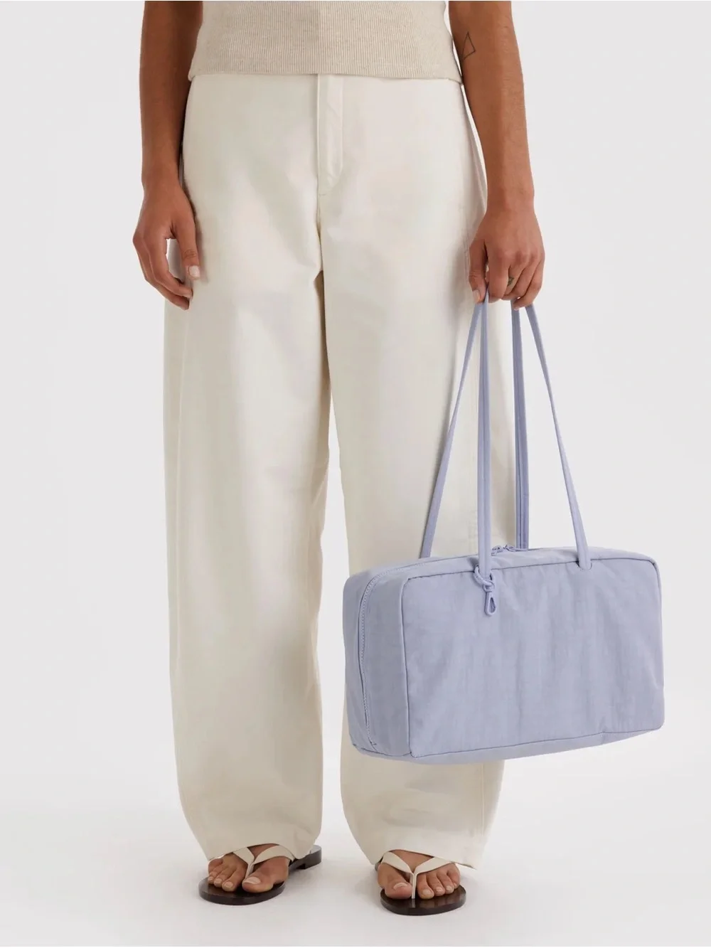 NWT BAGGU Medium Bowler Bag - Mist